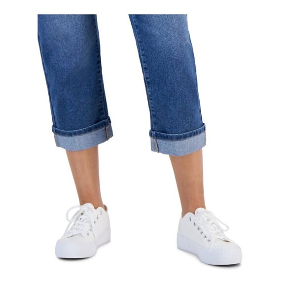 Style & Co. 4 Petite Mid-Rise Curvy-Fit Roll Cuff Capri Jeans NWT - Picture 3 of 10
